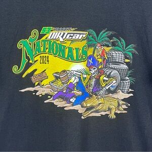 Gildan Graphic Print 53rd Annual Dirtcar Nationals T- Shirt 2024 Size L; Racing